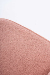 Volta Soft Pink Teddy  Accent Chair - Ornate Home