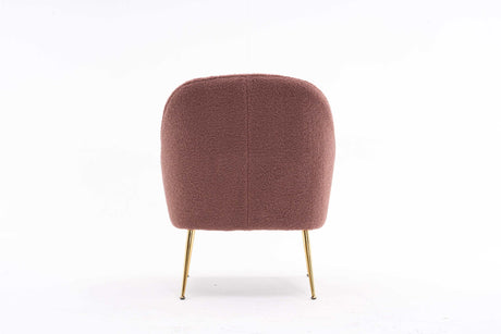 Volta Soft Red Teddy  Accent Chair - Ornate Home