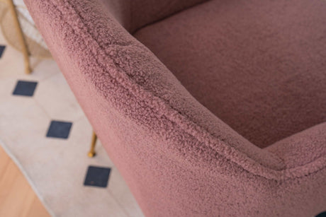 Volta Soft Red Teddy  Accent Chair - Ornate Home