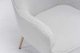 Volta Soft White Teddy  Accent Chair - Ornate Home
