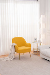 Volta Soft Yellow Teddy  Accent Chair - Ornate Home