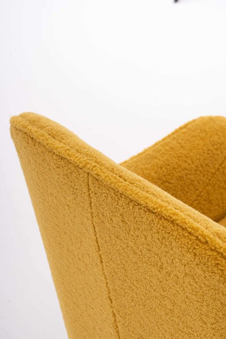 Volta Soft Yellow Teddy  Accent Chair - Ornate Home