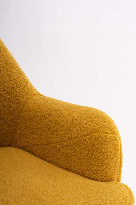 Volta Soft Yellow Teddy  Accent Chair - Ornate Home