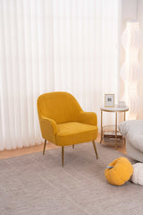 Volta Soft Yellow Teddy  Accent Chair - Ornate Home
