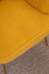 Volta Soft Yellow Teddy  Accent Chair - Ornate Home