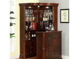 Voltaire Dark Cherry Corner Curio - Ornate Home