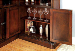 Voltaire Dark Cherry Corner Curio - Ornate Home