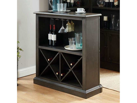 Voltaire Gray Bar Table - Ornate Home