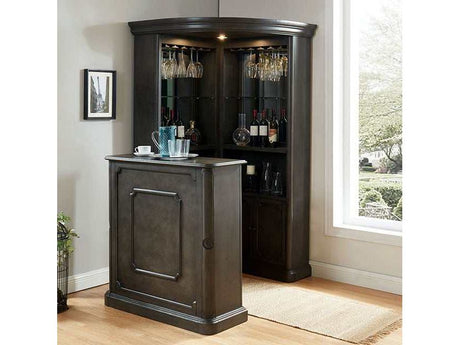 Voltaire Gray Curio Cabinet - Ornate Home