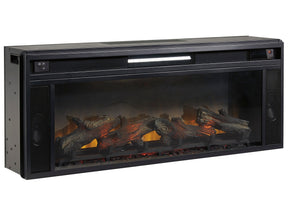 W100-12 / Electric Fireplace Insert Black 43" (Realistic Looking Logs) - Ornate Home