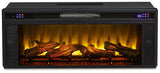 W100-12 / Electric Fireplace Insert Black 43" (Realistic Looking Logs) - Ornate Home