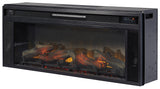 W100-12 / Electric Fireplace Insert Black 43" (Realistic Looking Logs) - Ornate Home