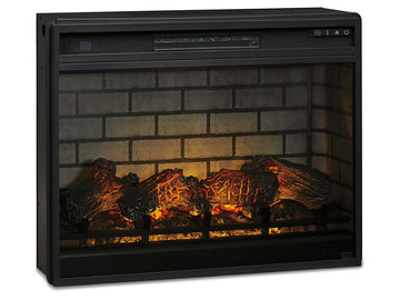 W100-121 / Electric Infrared Black Fireplace Insert / 31" - Ornate Home