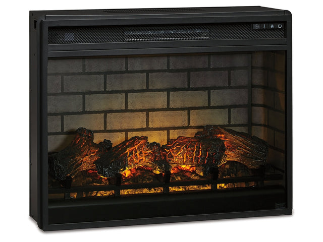 W100-121 / Electric Infrared Black Fireplace Insert / 31" - Ornate Home