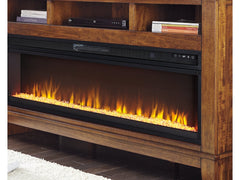 W100-22 / Wide Electric Fireplace Insert 57" Black - Ornate Home