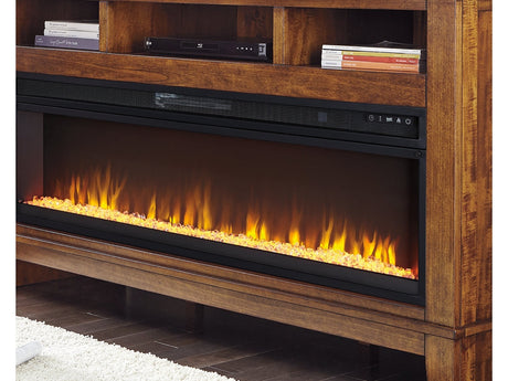 W100-22 / Wide Electric Fireplace Insert 57" Black - Ornate Home