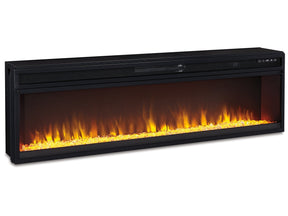 W100-22 / Wide Electric Fireplace Insert 57" Black - Ornate Home