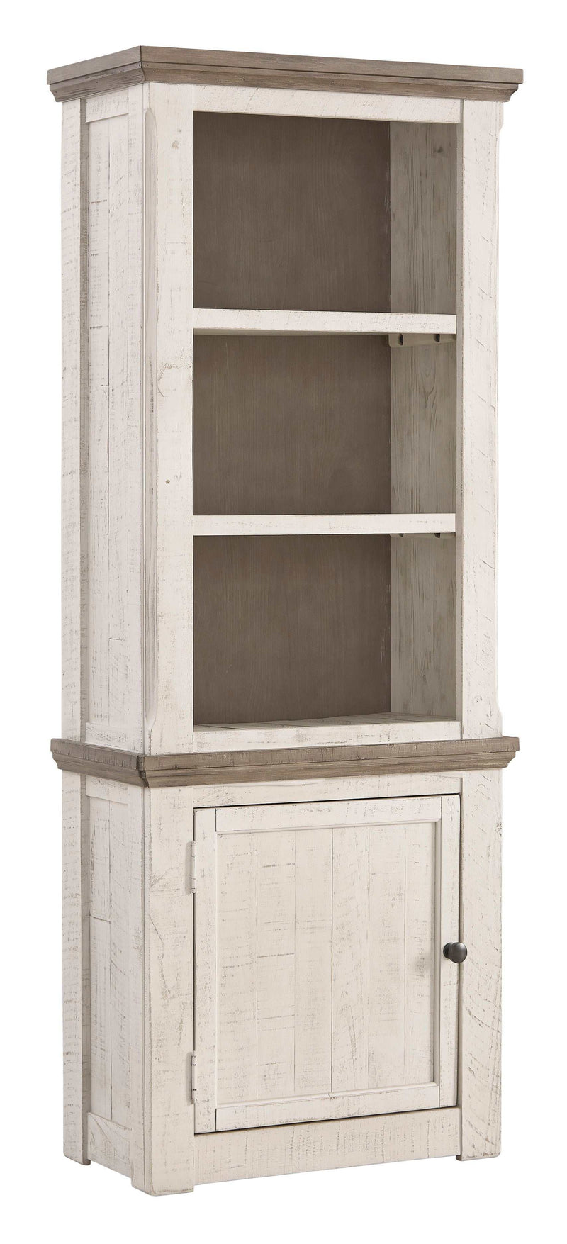 Havalance Weathered Gray & Vintage White Entertainment Center / 4pc - Ornate Home