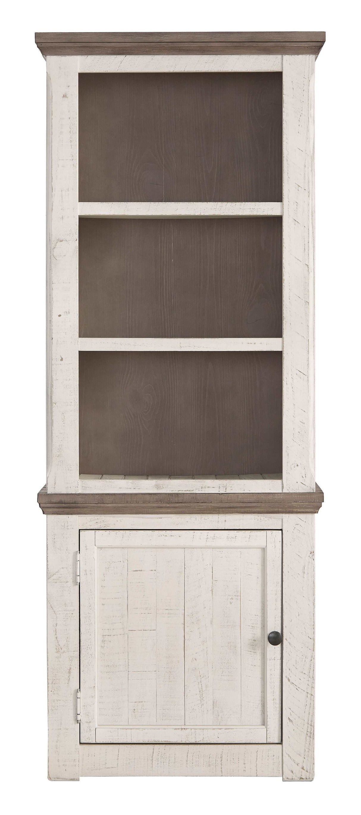 Havalance Weathered Gray & Vintage White Entertainment Center / 4pc - Ornate Home