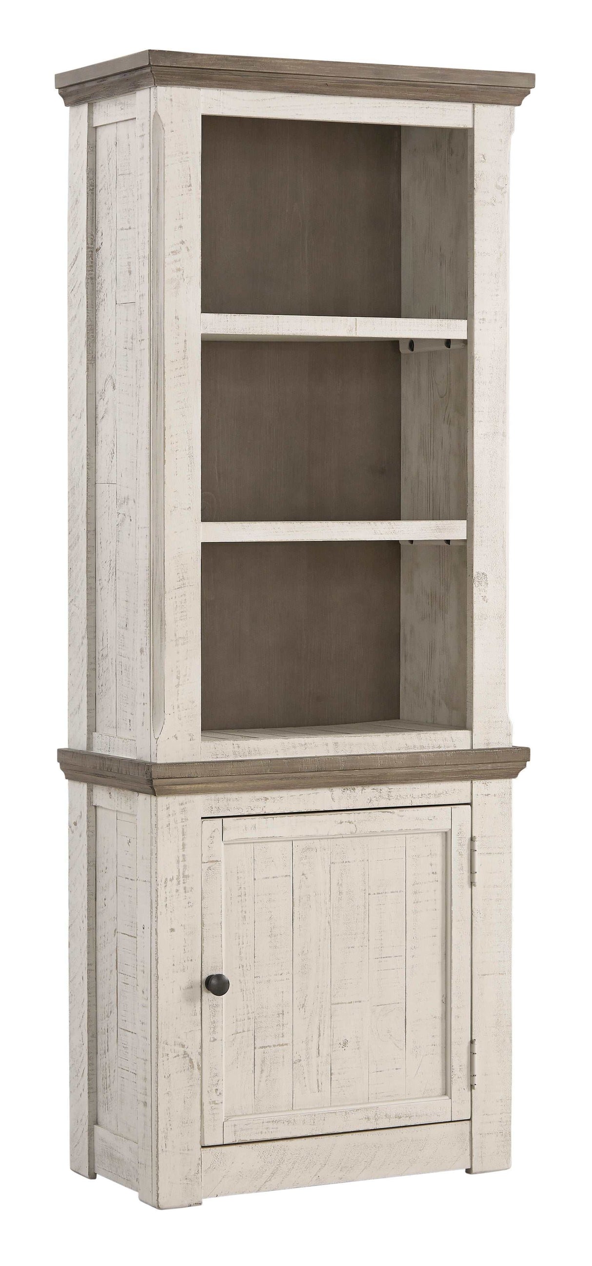 Havalance Weathered Gray & Vintage White Entertainment Center / 4pc - Ornate Home