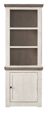 Havalance Weathered Gray & Vintage White Entertainment Center / 4pc - Ornate Home