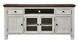 Havalance Two-tone Extra Large TV Stand - Ornate Home