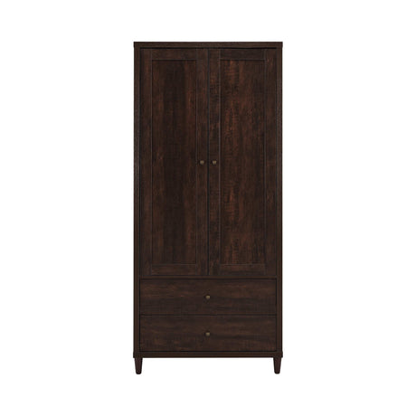 Wadeline Rustic Tobacco Tall Accent Cabinet - Ornate Home