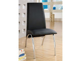 Wailoa Black & Chrome Dining Chair (Set of 2) - Ornate Home