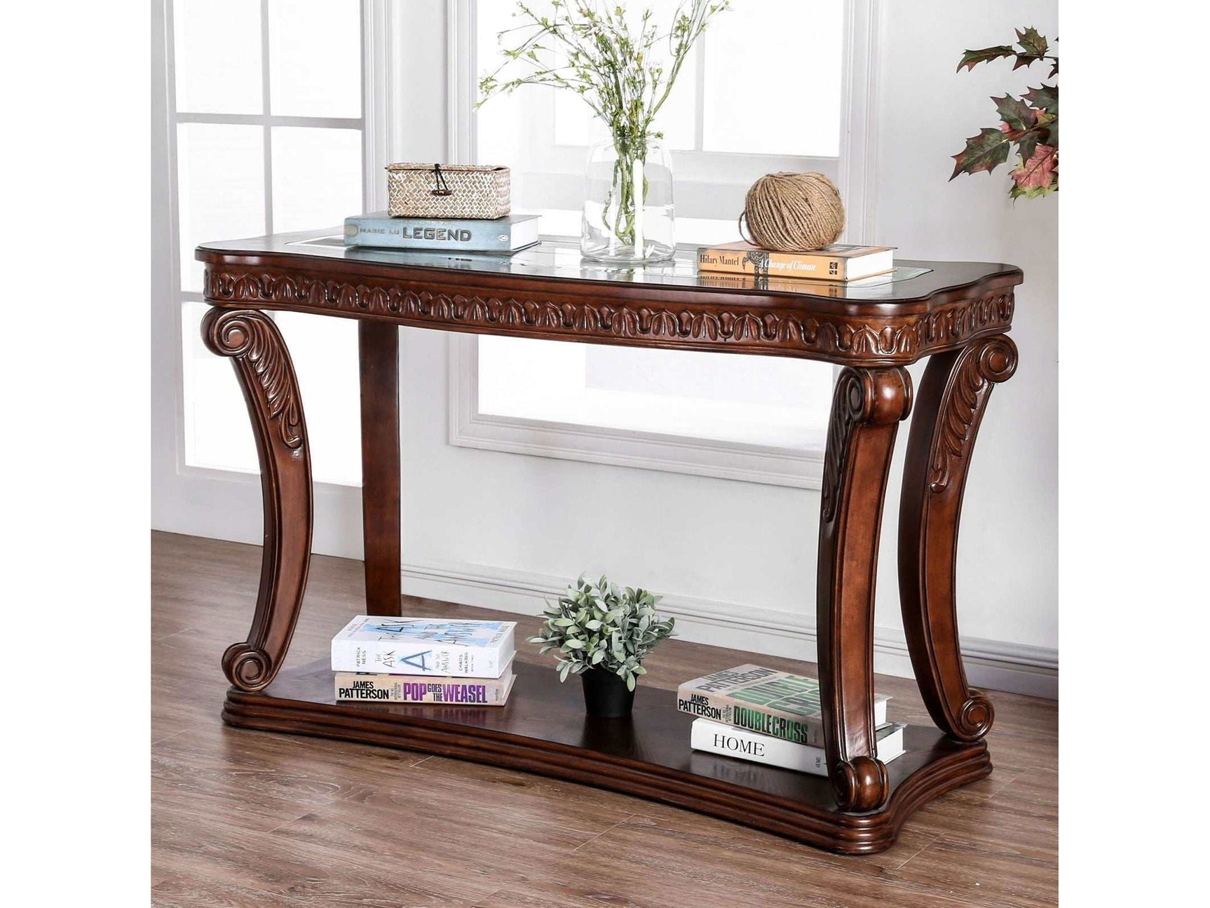 Walworth Dark Oak Sofa Table - Ornate Home