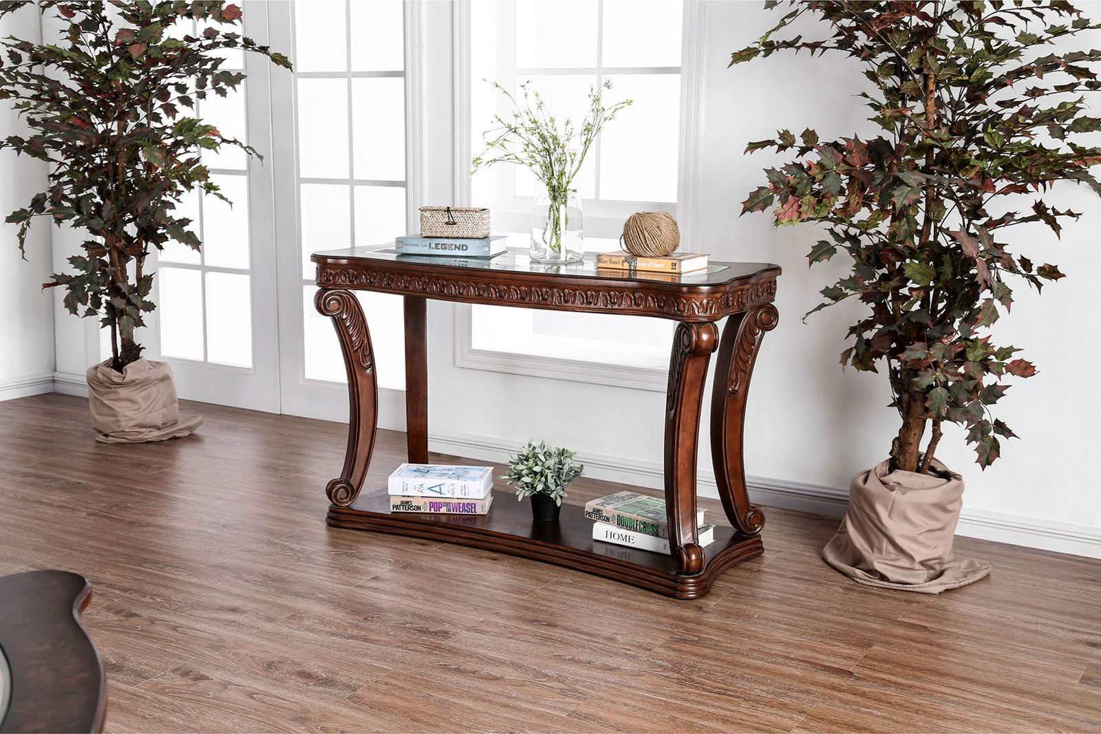 Walworth Dark Oak Sofa Table - Ornate Home