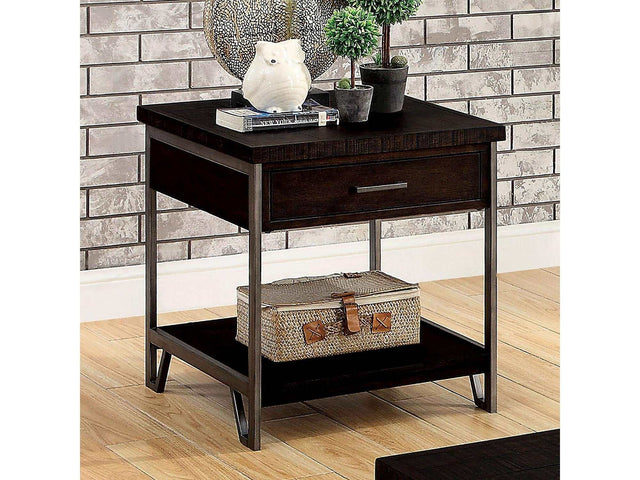Wasta Dark Oak End Table - Ornate Home
