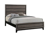Watson Grey Oak / Black California King Bed - Ornate Home