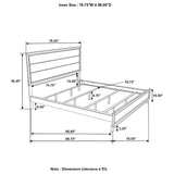 Watson Grey Oak / Black California King Bed - Ornate Home