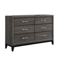 Watson Grey Oak / Black Twin Bed 5 Pc Set - Ornate Home
