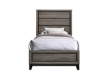 Watson Grey Oak Twin Panel Bed - Ornate Home