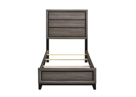 Watson Grey Oak Twin Panel Bed - Ornate Home