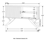 Wes Dark Walnut 2 Door Rectangular Sideboard/Server - Ornate Home