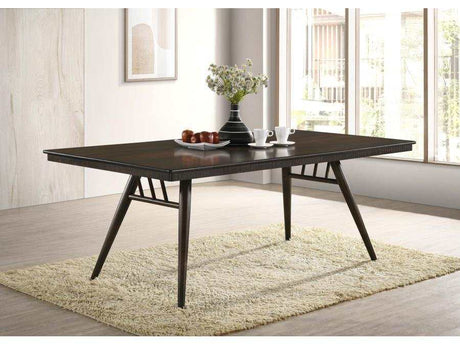 Wes Dark Walnut Rectangular Dining Table - Ornate Home