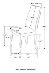 Wes Grey & Dark Walnut  5pc Rectangular Dining Room Set - Ornate Home