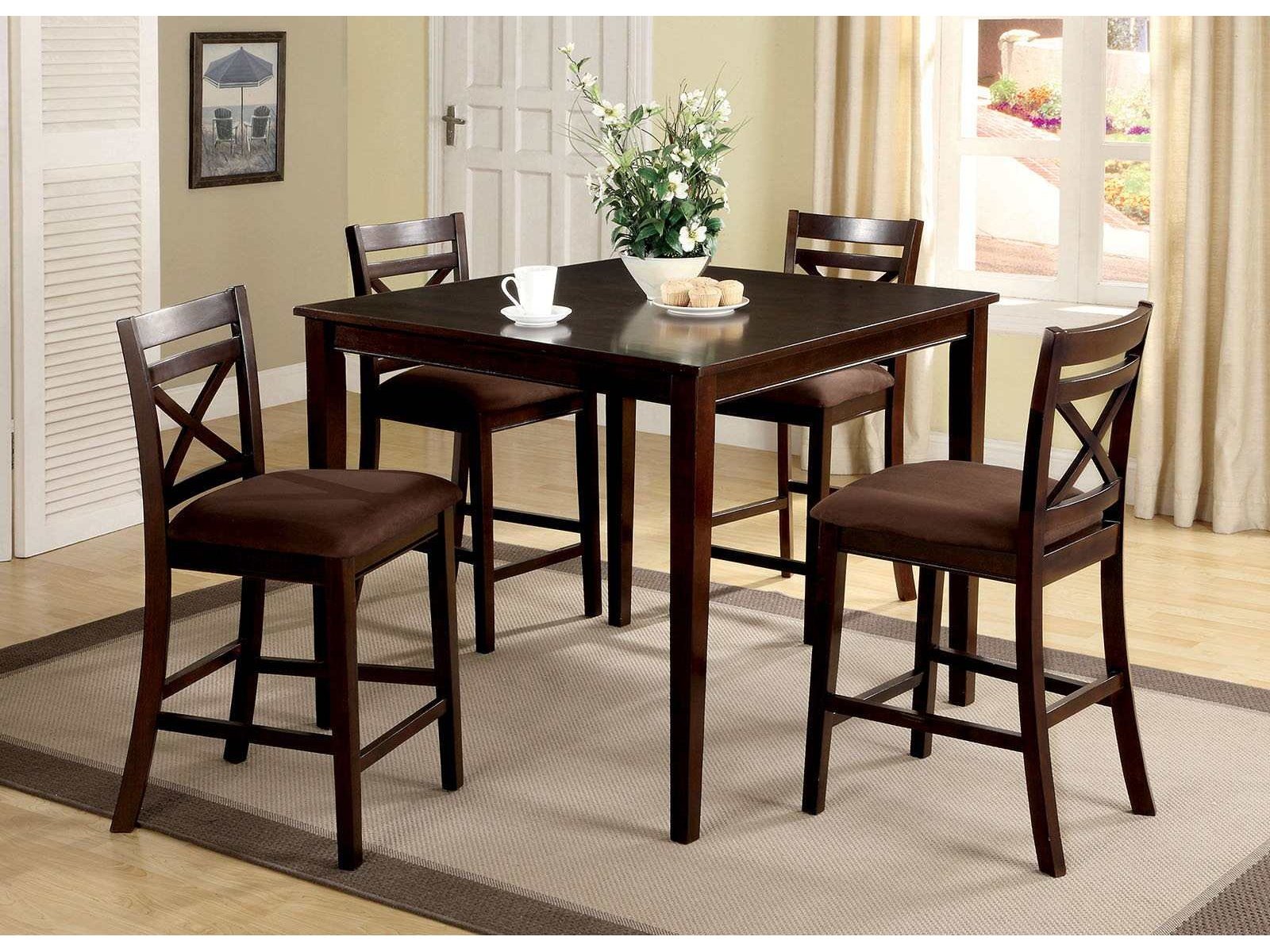 Weston Espresso 5pc Dining Room Set - Ornate Home