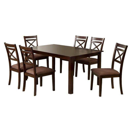 Weston Espresso 7pc Dining Room Set - Ornate Home