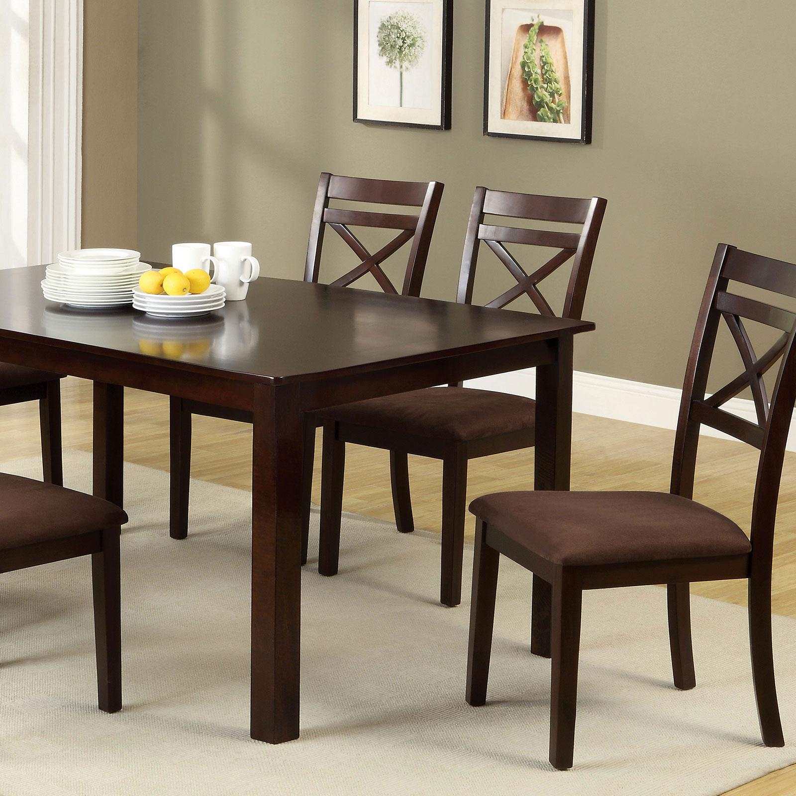 Weston Espresso 7pc Dining Room Set - Ornate Home