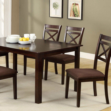 Weston Espresso 7pc Dining Room Set - Ornate Home