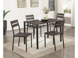 Westport Antique Brown & Black 5pc Dining Room Set - Ornate Home