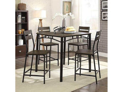 Westport Antique Brown/Black Counter Height Dining Set / 5pc - Ornate Home