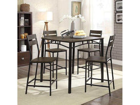 Westport Antique Brown/Black Counter Height Dining Set / 5pc - Ornate Home