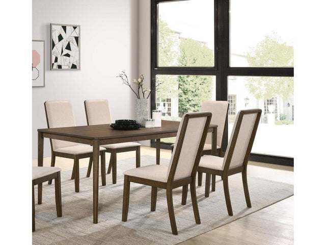 Wethersfield Medium Walnut & Latte 5pc Dining Room Set - Ornate Home