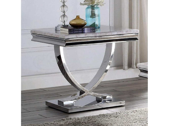 Wettingen Chrome End Table - Ornate Home
