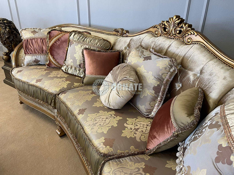 Raelene - Beige & Brown - Sectional Sofa - Ornate Home