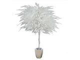 White Mango in White Hexagonal Metal / 5’ - Ornate Home
